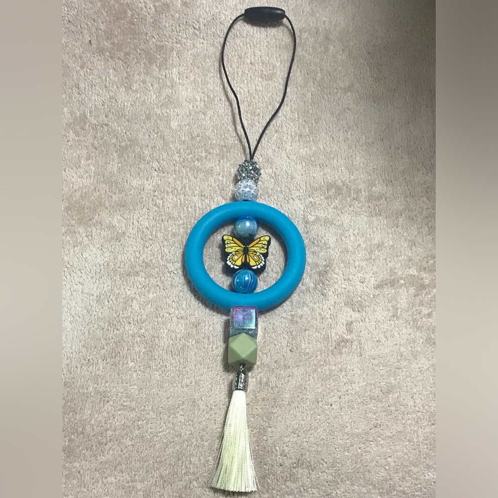 Beaded Car Charm-Butterfly